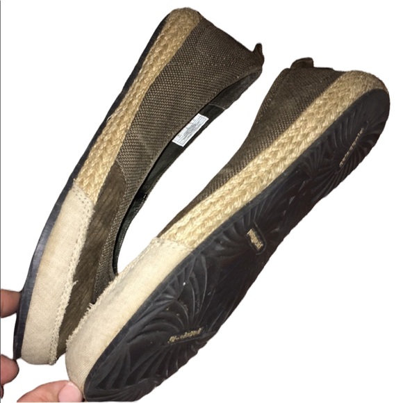 Patagonia Womens Gumwood Ballet Flats Brown Round Toe Herringbone Slip On Shoe 8 - Picture 3 of 5
